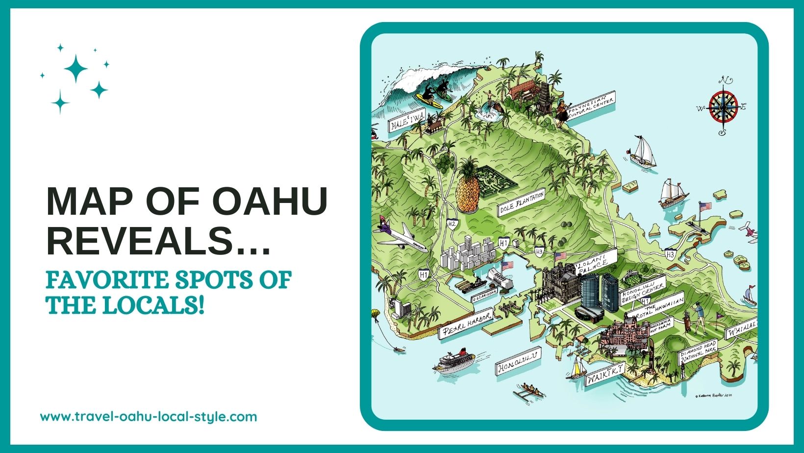 Map of Oahu